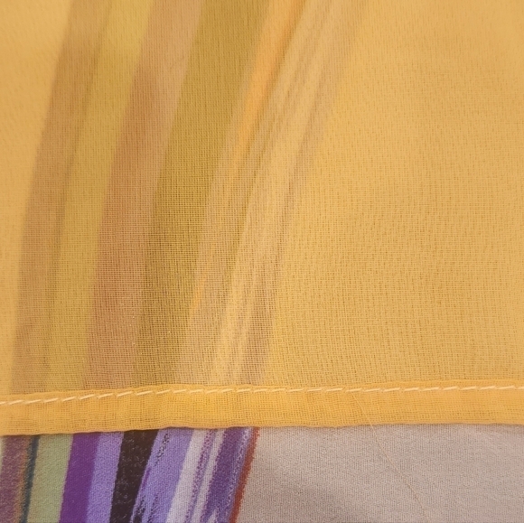 Asian Inspired Yellow Silk Overdress - Picture 8 of 16